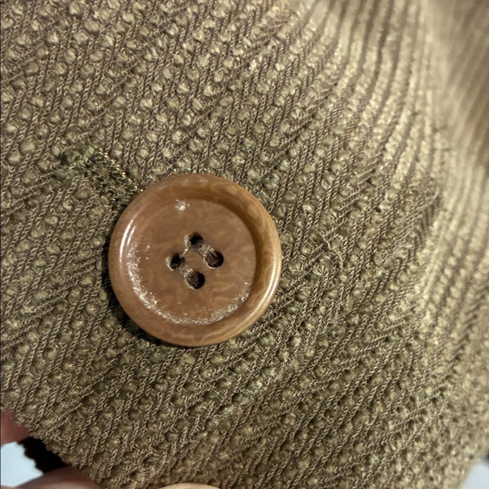 Max Mara Wool Blend Blazer Size 10 Khaki Brown Designer Jacket - Picture 8 of 9